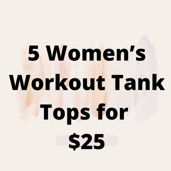 Mystery Box with 5 Women’s Workout Tank Tops - Picture 1 of 1